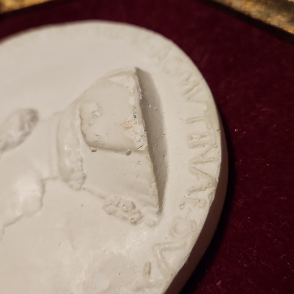 Vintage Italian medallion and crest wall art framed decor Florentia 60s - Picture 7 of 10